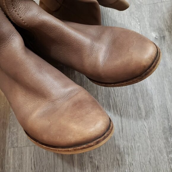 Kenneth Cole Right Nite Knee High Genuine Leather Boots Taupe Sz 7 - Picture 11 of 13